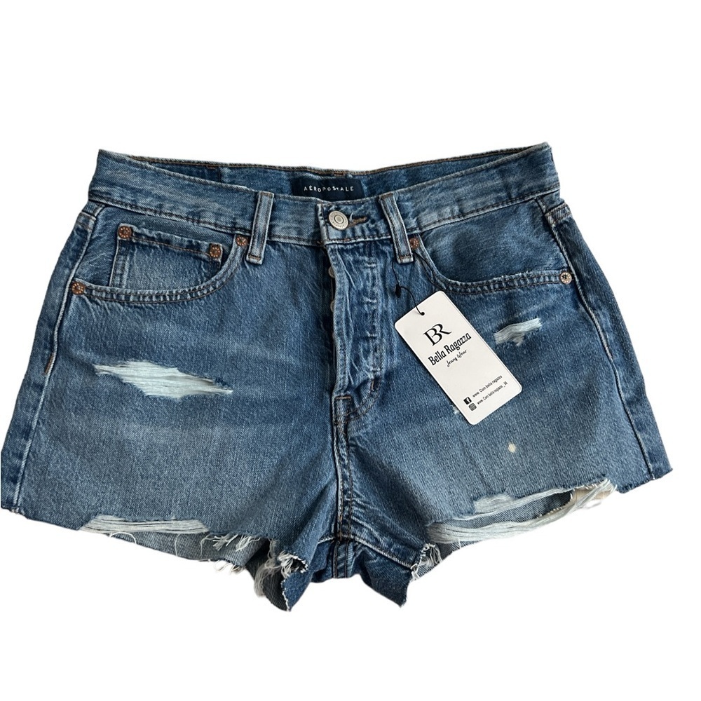 Aeropostale  Womens Boy friend  Distressed Jeans Shorts